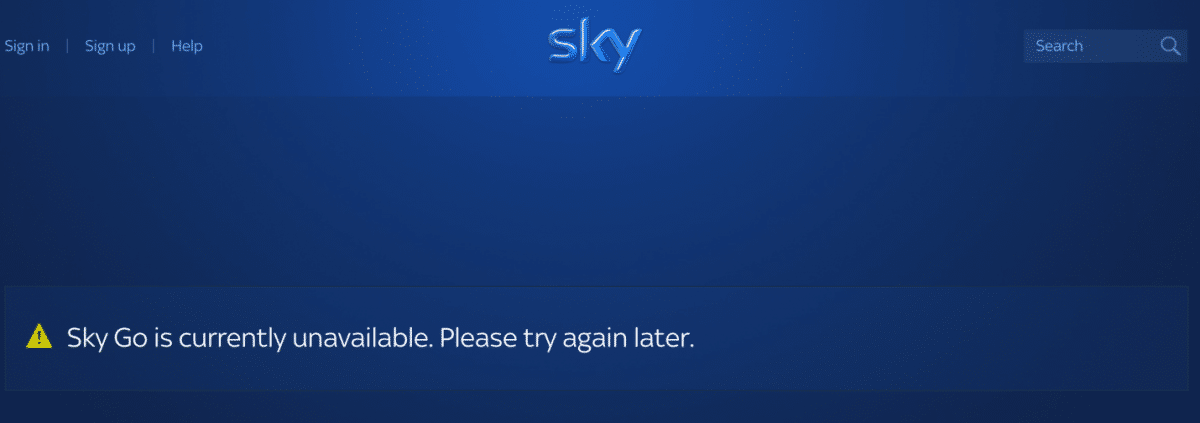 watch sky go outside of the UK