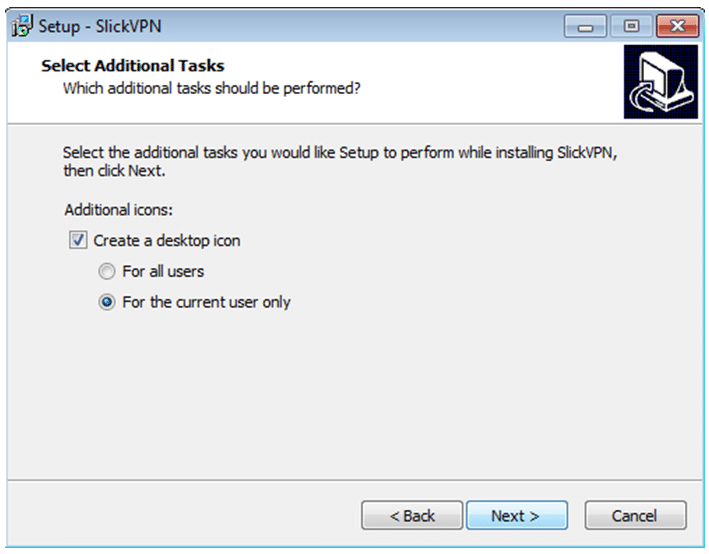 slickvpn windows setup