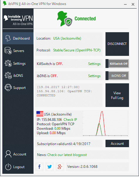 ibVPN windows client