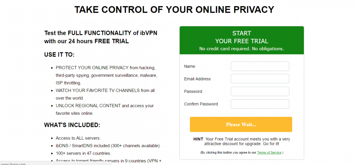 ibVPN privacy