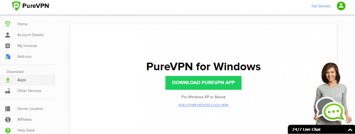 PureVPN install