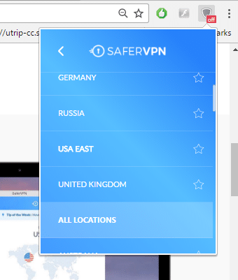 SaferVPN chrome