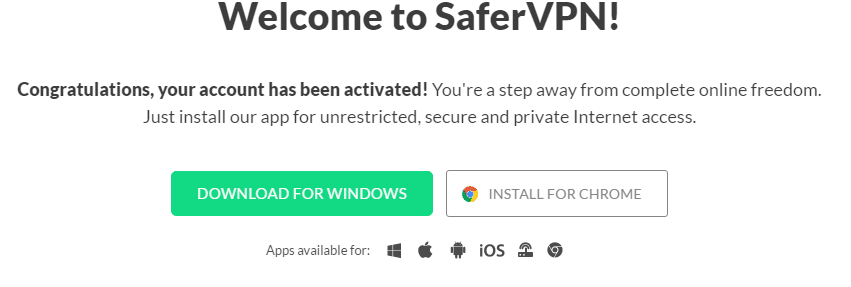 SaferVPN free trial