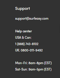 SurfEasy customer support