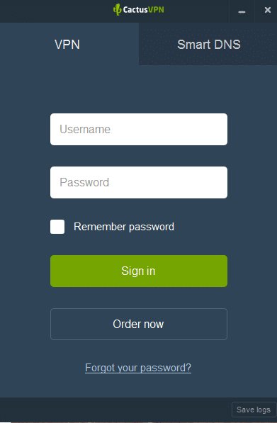 Cactus VPN Sign In 